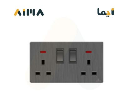 صورة فيكتوري فيش مزدوج مع مفتاح 13 امبير مع لمبة